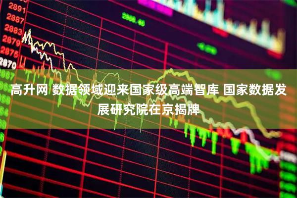 高升网 数据领域迎来国家级高端智库 国家数据发展研究院在京揭牌